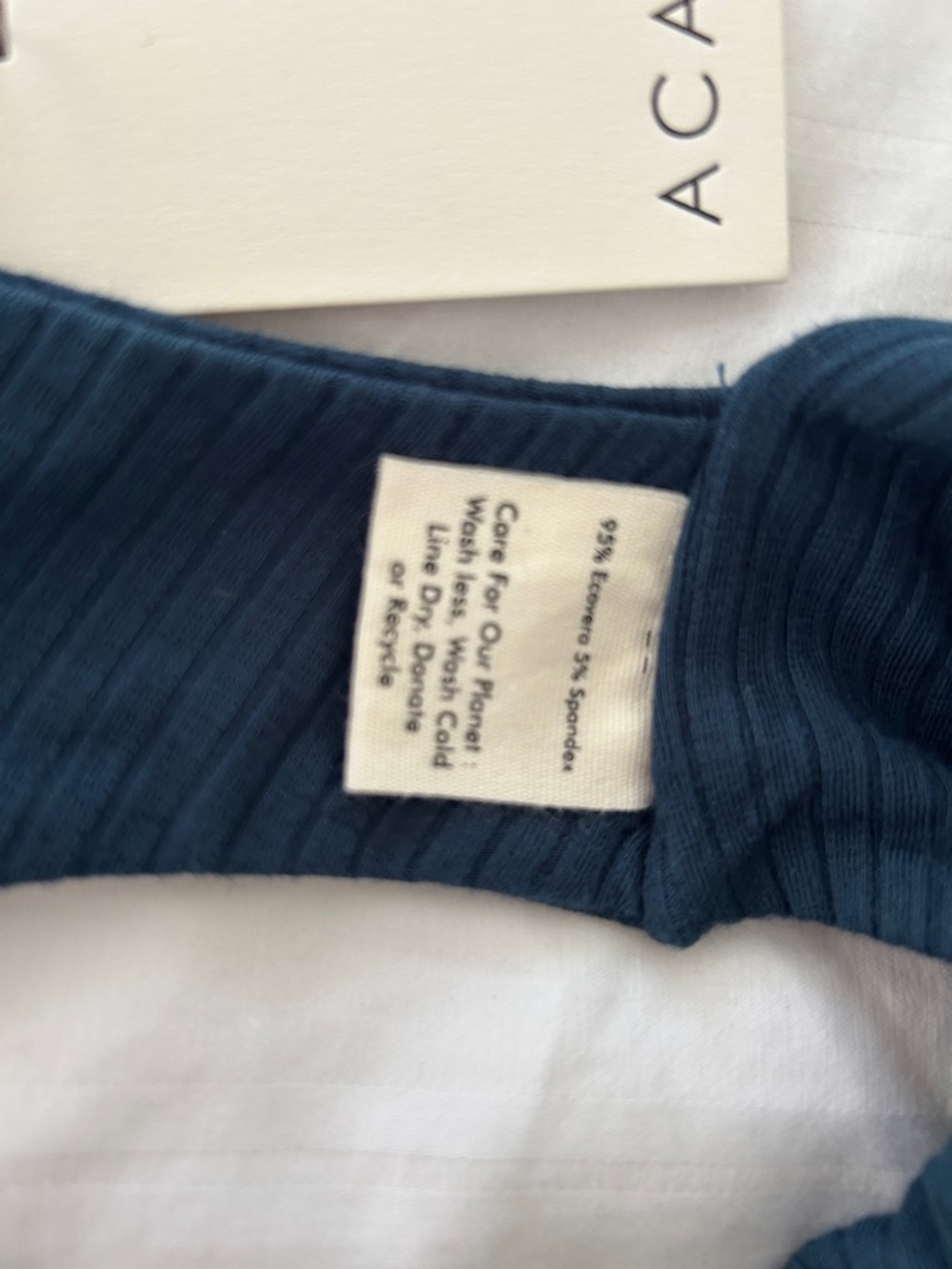 Acacia Ribbed Minnie Bodysuit color is Horizontal size M - Picture 7 of 9
